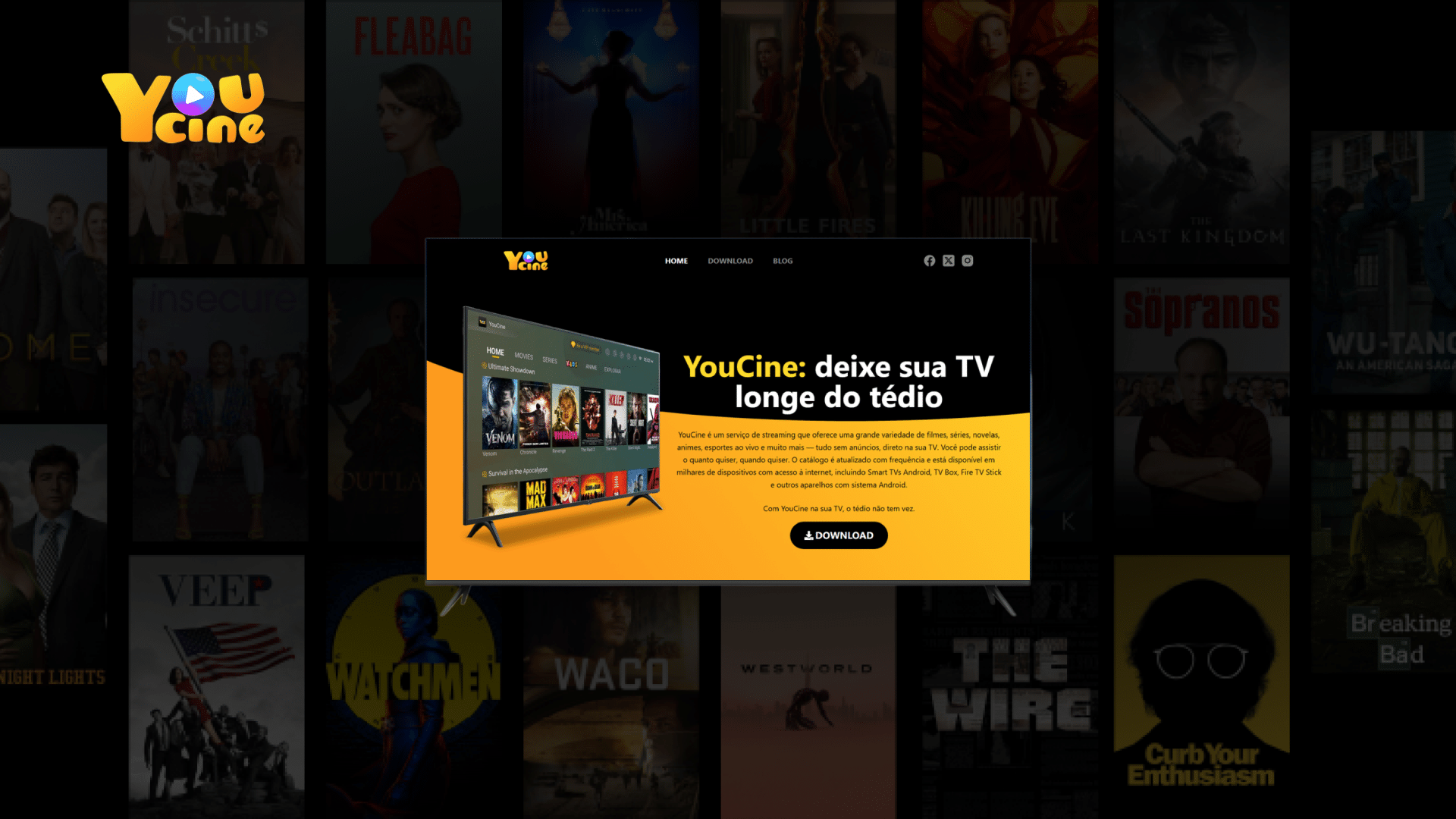 Como baixar o aplicativo YouCine na Smart TV Android?